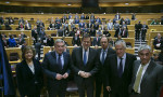 Mariano Rajoy en  la reunión del GPP en el Senado