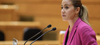 Sofia Acedo en el Pleno del Senado, en el debate de una moción consecuencia de interpelación, que ha sido rechazada con el voto en contra del PSOE.