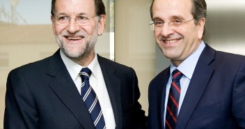 Mariano Rajoy junto con Antonis Samara