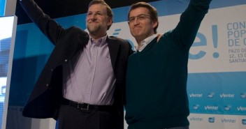 Rajoy y Feijoo en la convención del PP de Galicia