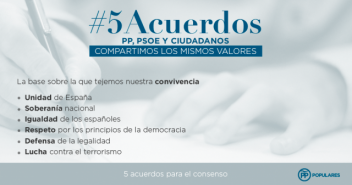 PP, PSOE Y CIUDADANOS Compartimos los mismos valores.