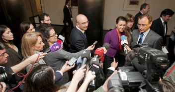 María Dolores de Cospedal preside la reunión del Grupo Popular en el Congreso