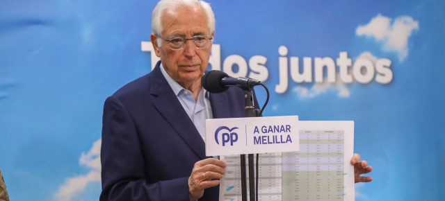 Juan José Imbroda, presidente regional del PP de Melilla y candidato a la presidencia de la Ciudad Autónoma. 