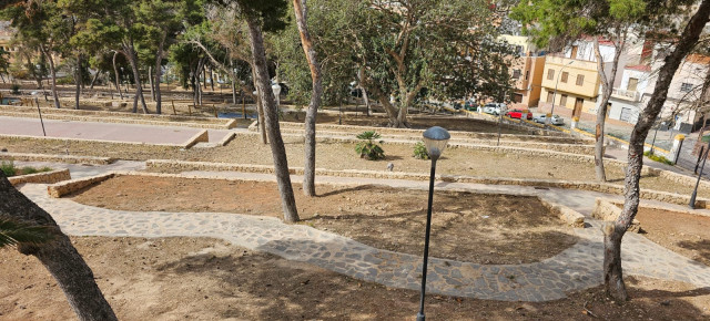 El Parque Lobera parece un desierto. 