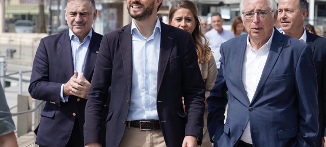 Pablo Casado durante una visita a la Ciudad Autónoma de Melilla