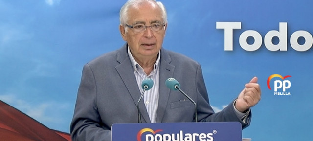 Juan José Imbroda, presidente regional del PP de Melilla y Senador