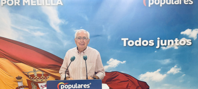 Juan José Imbroda, presidente regional del PP de Melilla y Senador. 