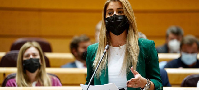 Sofía Acedo, senadora del PP por Melilla, en el Pleno del Senado, en una pregunta a la ministra de Trabajo.