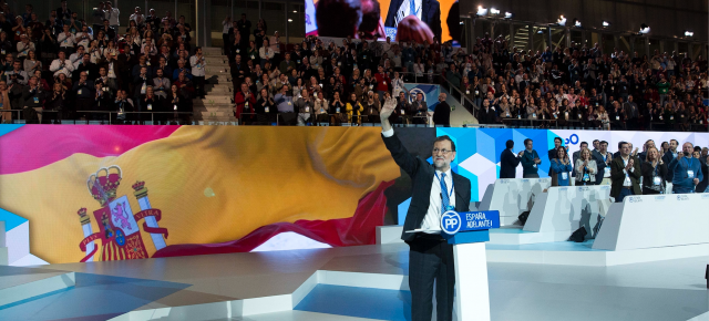 Mariano Rajoy durante la clausura del 18 Congreso del PP