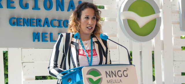 Bárbara Espuche, presidenta de la Comisión Organizadora del IX Congreso Regional de NNGG de Melilla. 
