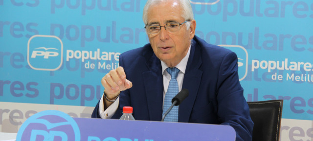Juan José Imbroda, presidente Regional del PP de Melilla y de la Ciudad Autónoma. 