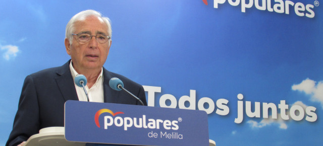 Juan José Imbroda, presidente regional del PP de Melilla y Senador. 