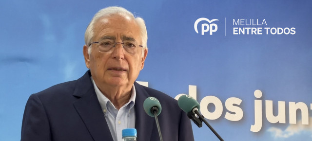 Juan José Imbroda, presidente regional del PP de Melilla. 