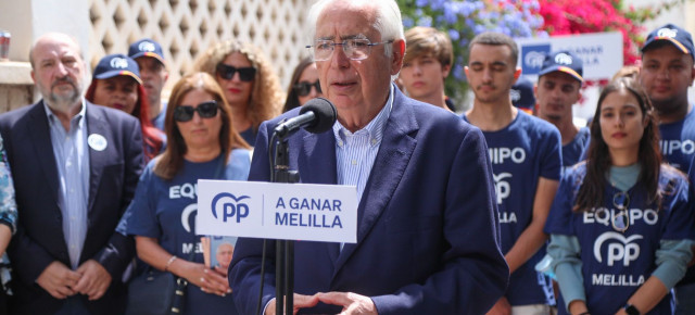 Juan José Imbroda, presidente regional del PP de Melilla y candidato a la presidencia de la Ciudad Autónoma. 