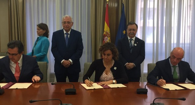  Firma del convenio entre la Fundación Amancio Ortega y el Instituto Nacional de Gestión Sanitaria (INGESA)