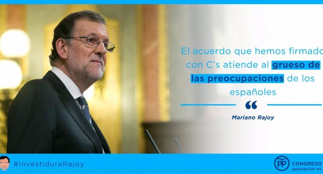 El acuerdo con C´s atiende al grueso de las preocupaciones de los españoles